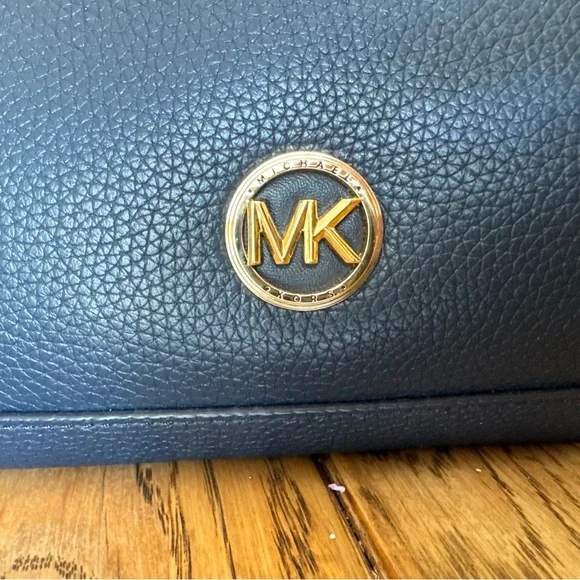 MICHAEL Michael Kors Medium Luisa Satchel in Navy - Picture 3 of 4